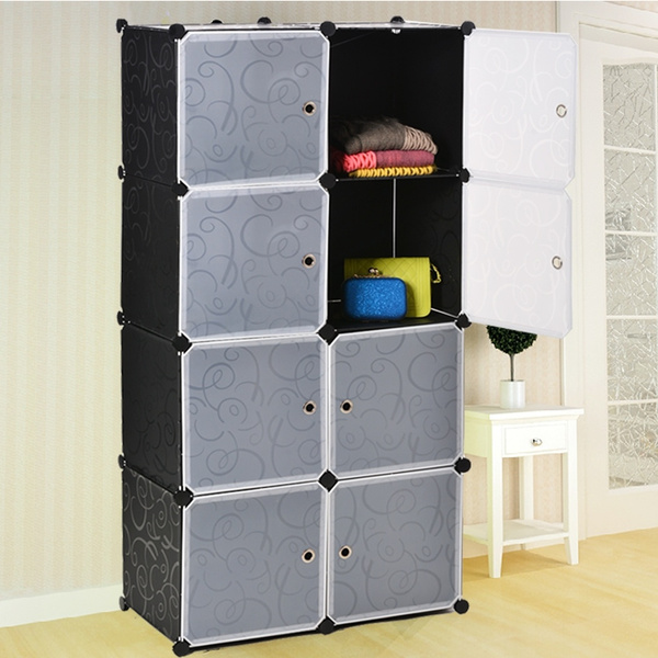 Fashion Diy Plastic Storage Cabinet Shelf Bathroom Wardrobe 8 Cubed 9 Cubed Wish