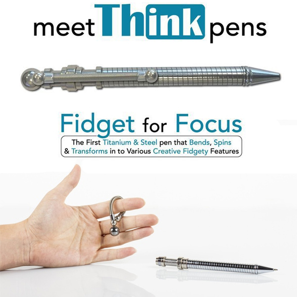 Think Ink Pen Decompression Toys Fidget Pen Magnetic Metal Pen Wish