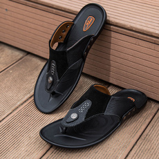Summer, Flip Flops, Sandals, genuine leather