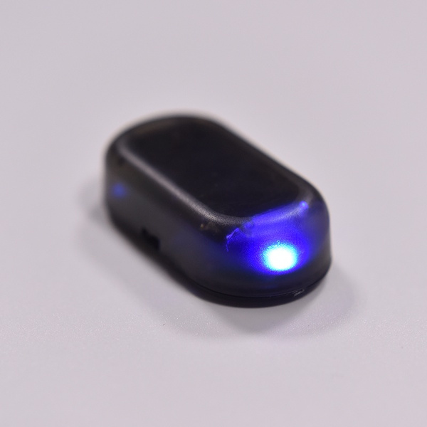 Fake Solar Led Car Alarm Light Security System Warning Theft Flash Accessories