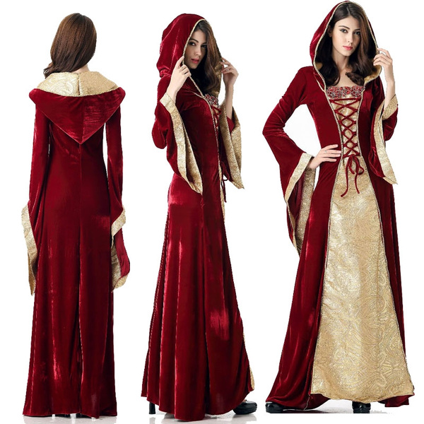 Lady Guinevere Maid Marian Renaissance Medieval Princess Costume Ball Prom Dress Kl Wish