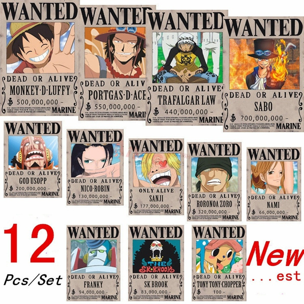 ONE PIECE QUICK ☆ PORTEFEUILLE ☆CHOPPER  ACE LUFFY ZORO WANTED PIRATES 
