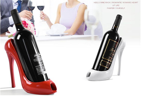 Available in 4 Colors GIF-466754 High Heel Shoe Wine Bottle Holder 