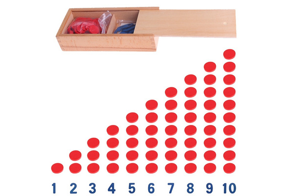 Montessori Cards Counter Teaching Aid School Math Homeschool Curriculum Toy 