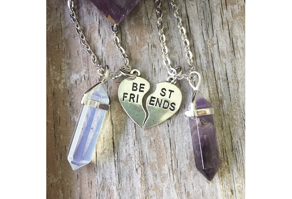 Best friend crystal deals necklaces