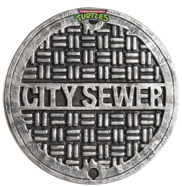 Teenage Mutant Ninja Turtles Sewer Lid Black Tee