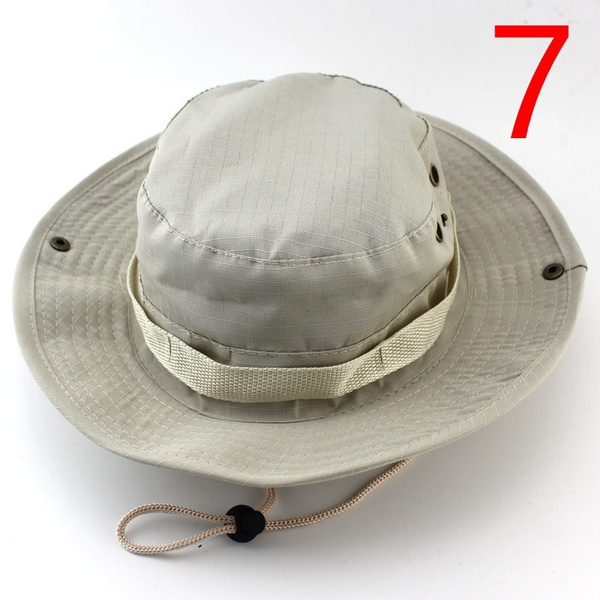 Camouflage Bucket Hats Wide Brim Sun 