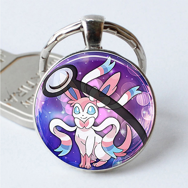 Details about   Jigglypuff Pokemon Go Ball Double Sided Keychain Key Ring Pendant Key Chains 