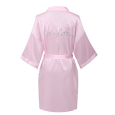 pink, maidofhonorprintedrobe, bridalpartydres, pinksleepwear