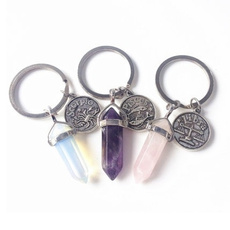 quartz, Key Chain, Jewelry, Key Rings
