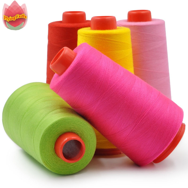 100 Colors High Quality 3000 Yards 40S/2 Industrial Overlocking Sewing ...