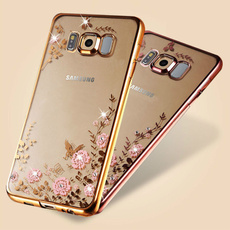 Luxury Tpu Silicone Soft Diamond Rhinestone Cover Case  for Samsung Galaxy S8 S8 Plus S5 S6 S6 Edge S6 Edge Plus S7 S7 Edge/A3 2017 A5 2017 A7 2017/J5 Prime J7 Prime/for Huawei P8 P8 Lite P9 P9 Lite P9 Plus P9 Lite