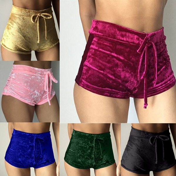 Sexy on sale velvet shorts