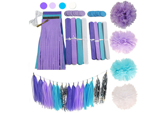 Tissue Paper Balloon Tassel - Purple – Partyloving