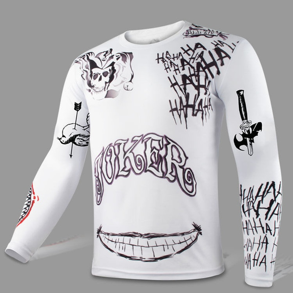 Suicide Squad T-Shirt Joker Tattoos 