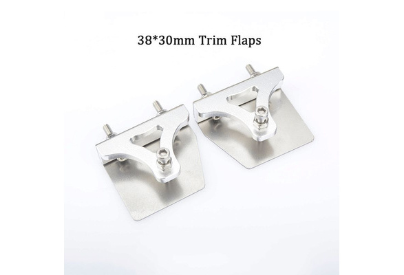 A Pair Of RC Boat Trim Flaps 39*30mm For  Electric RC Model Boat 