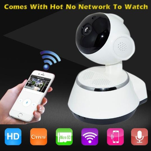 Colore bianco REFURBISHHOUSE V380 APP telefono HD 720P Mini IP telecamera Wi-Fi telecamera senza fili Sicurezza P2P Camera Night Visione IR Robot Scheda SD non inclusa Colore bianco REFURBISHHOUSE V380 APP telefono HD 720P Mini IP telecamera Wi-Fi telecamera senza fili Sicurezza P2P Camera Night Visione IR Robot Scheda SD non inclusa