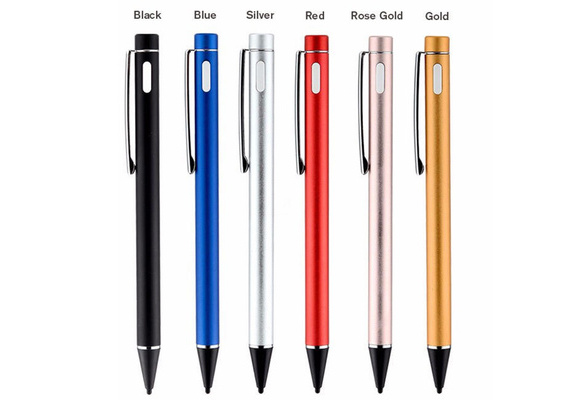 2mm Capacitive Touch Screen Pen Superfine Nib Active Stylus /w USB Charging