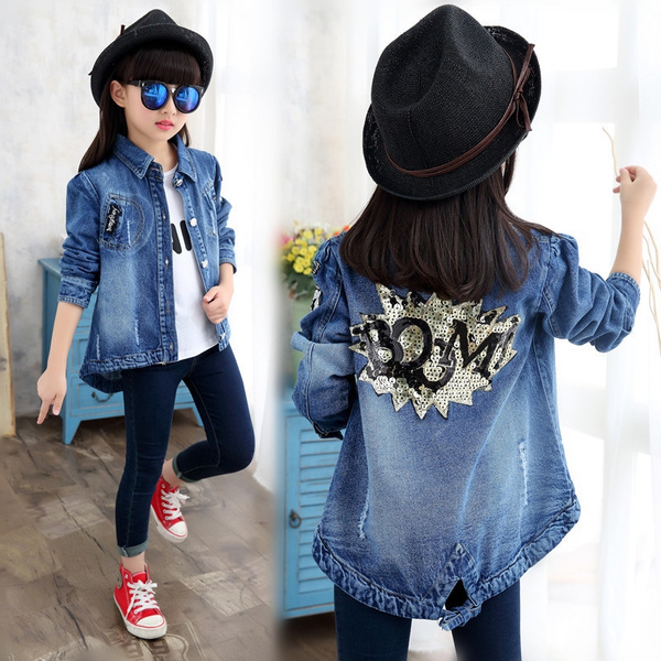 Wholesale Girls Denim Jacket Jeans Outwear Light Color Cool Fashion Short  Design Coat Kids Girls Jeans Jackets Clothes - China Children Denim Jacket  and Girl Jean Shirt price | Made-in-China.com