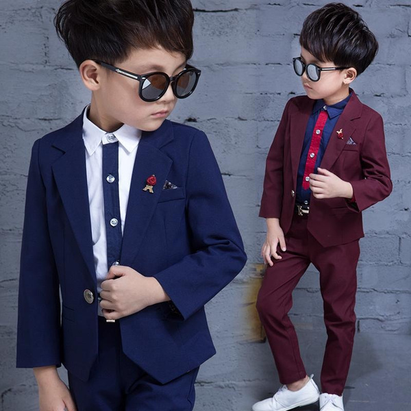 Amazon.com: Boys Suit Jacket Pants Vest 3-Piece Set Wedding Tuxedo Kids  Blazer Set Slim Fit Custom 3-16 Years Old Black: Clothing, Shoes & Jewelry