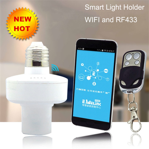 Sonoff E27 Slampher WiFi 433MHz Wireless Light Holder APP Smart Switch Module 