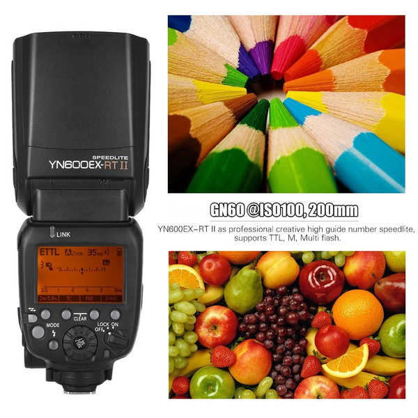 Yongnuo Yn600ex Rt Ii Creative Ttl Master Flash Speedlite 2 4g Wireless 1 8000s Hss Gn60 Support Auto Manual Zooming For Canon Camera As 600ex Rt Yn6000 Ex Rt Ii Wish