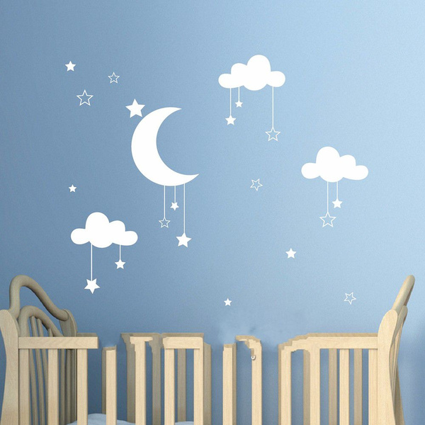 cloud stars and moon nursery