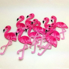 animalirononpatch, pink, sewingpatch, flamingo
