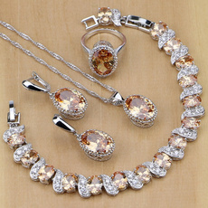 925 silver rings, Bracelet Charm, women jewelry set set silver, Earring