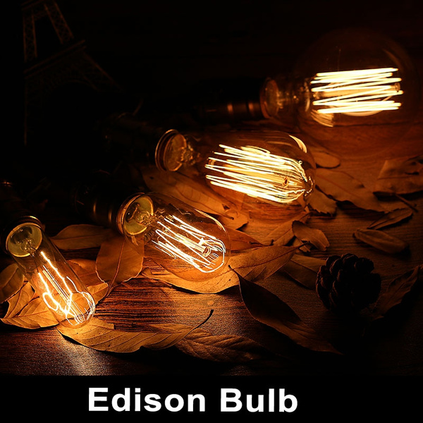 Retro Vintage Edison Bulb For Chandelier Lights Tungsten Lamp 220V E27