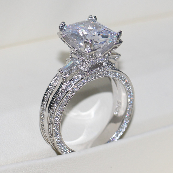 wedding ring with a big diamond