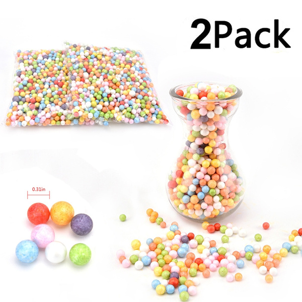 Assorted Colors Polystyrene Styrofoam Filler Foam Mini Beads Balls Crafts