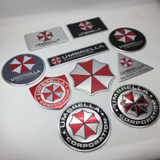 3D Metal Resident Evil Umbrella Corporation Sticker with Self Adhesive