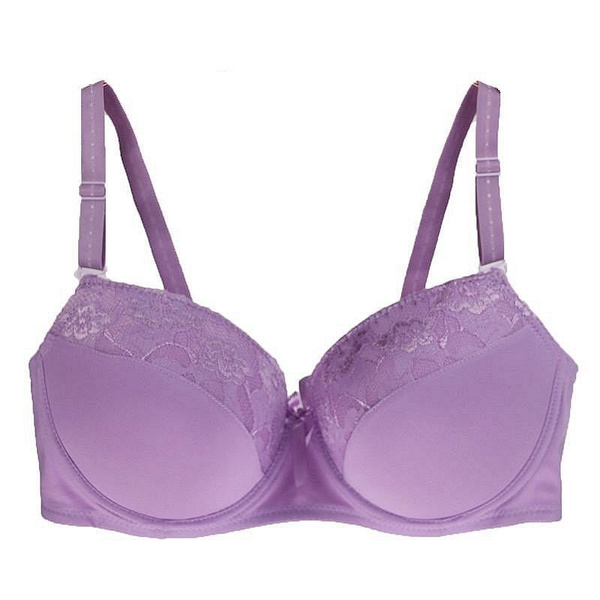 Women Cute Cheap Bras 40C/D 42C/D 44C/D Cup Purple Lace Push Up Bras for  Plus Size Women Soutien Gorge