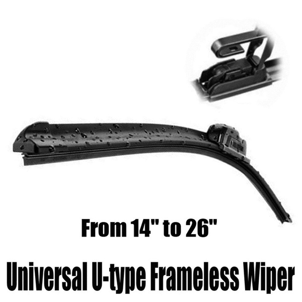 U-type Rubber Frameless Windshield Wiper blade14'' 16''18"19"20" 22'' 24'' 26''