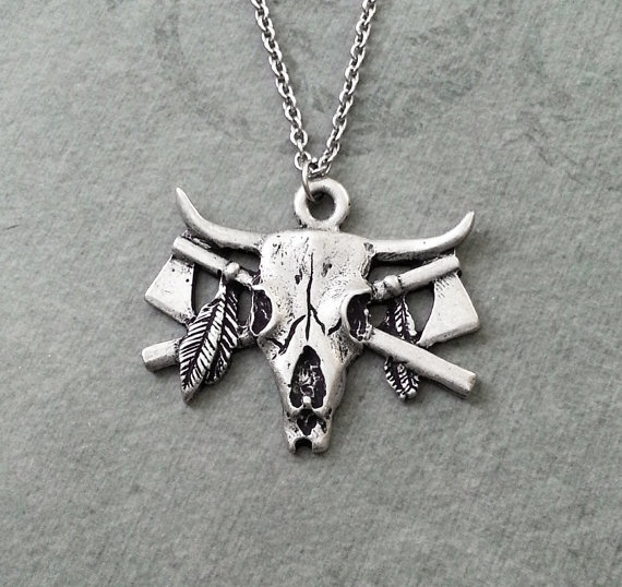 Cow skull clearance pendant