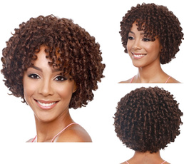 wig, afrokinkycurlywig, Shorts, shortafrowig