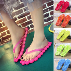 Flip Flops, Sandals, massagesole, candy color