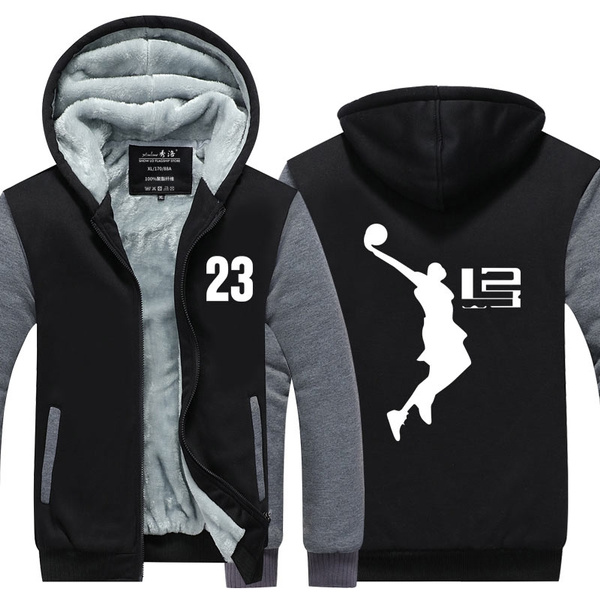 Qt 2017 Cool Man Hoodie Lebron James Boy Chaqueta Hombre Manga Larga Thicken Fleece Zipper Tops Hombre Venta Caliente Ee Uu Tamaño De La Ue Tallas Grandes Wish