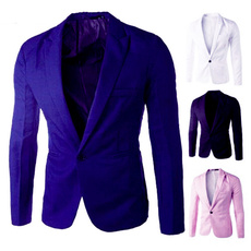 Suits & Blazers, korean style, Spring, slim