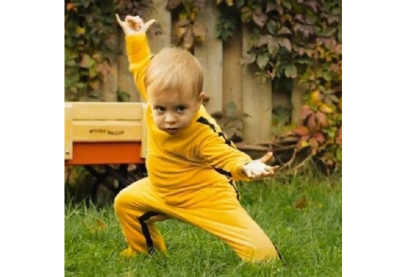 bruce lee baby onesie