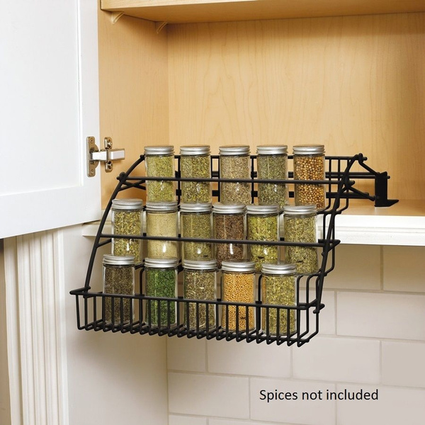 Spice Rack Storage Organizer Holder, Rubbermaid Kitchen Storage Cabinet