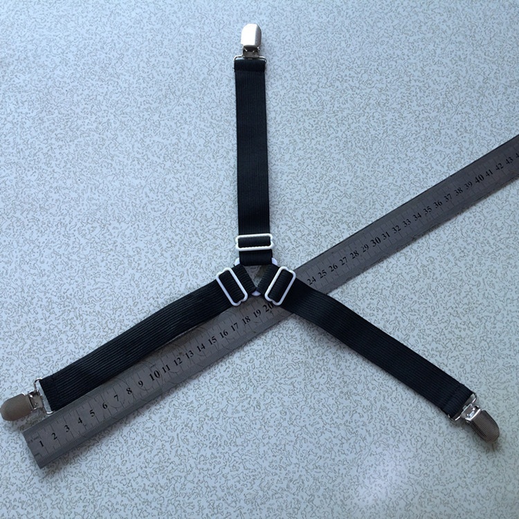 4PCS Triangle Bed Mattress Sheet Clips Grippers Straps Suspender Fastener Holder