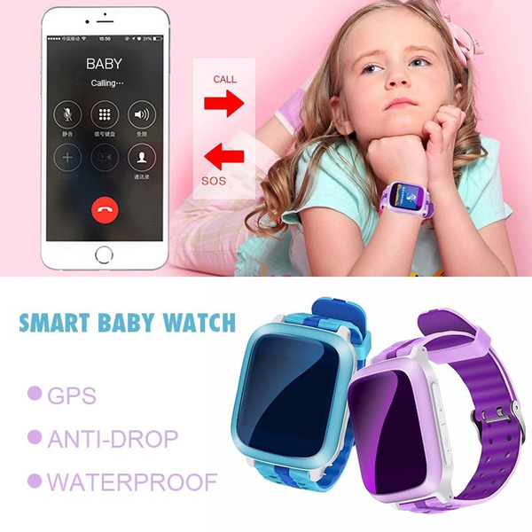 GPS Tracker Anti-lost SOS Call Children Kids Smart Watch For Smart Phone