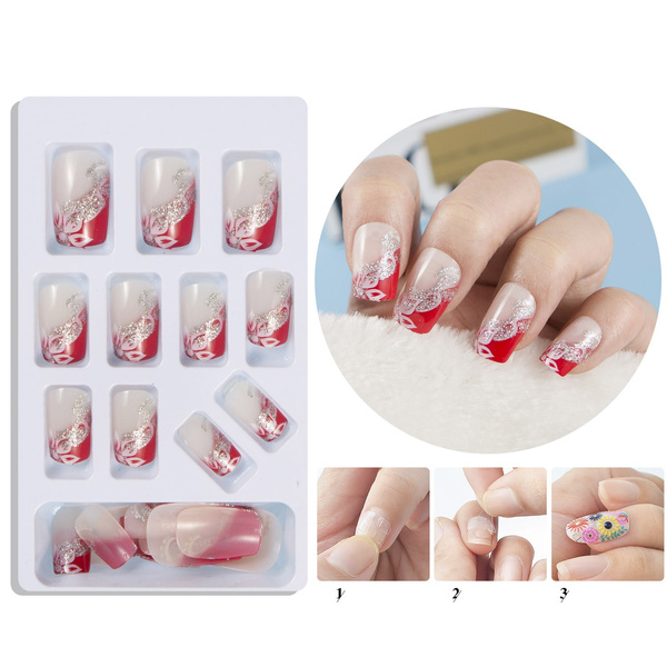 Wholesale Nail Art Pre Design False Nails Back Glue Press on Nail Tips  Artificial Fingernails - China False Nails and Wholesale False Nails price  | Made-in-China.com