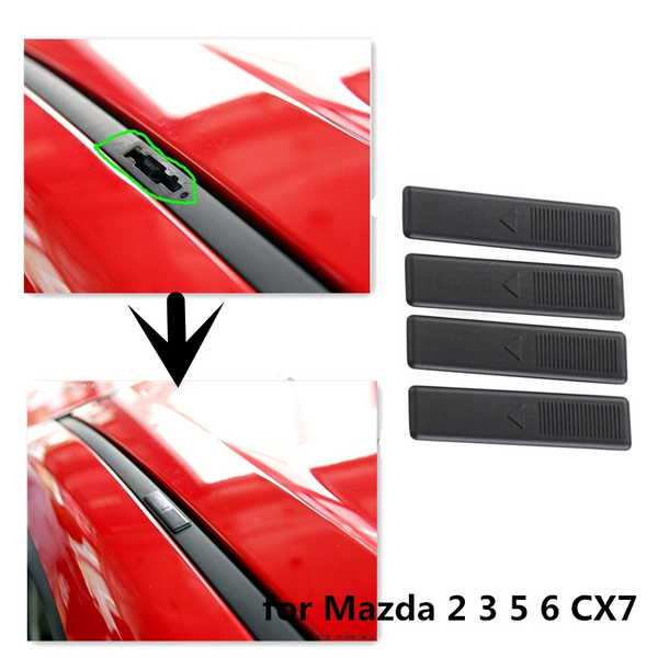 4 X pour Mazda 2 3 5 6 CX7 nouveau remplacement de Toit Rail Rack MOULAGE CLIP cover