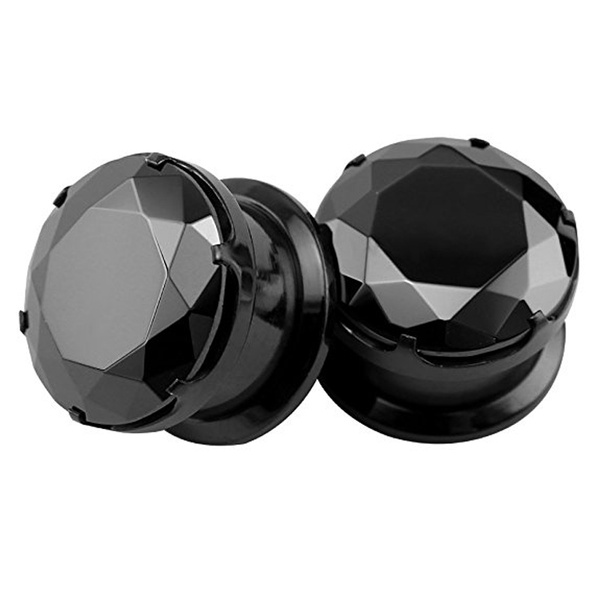 Stainless Steel Faux Gauge Tunnel Stud Earrings For Men And Women Black,  8mm From Dapostore, $0.55 | DHgate.Com