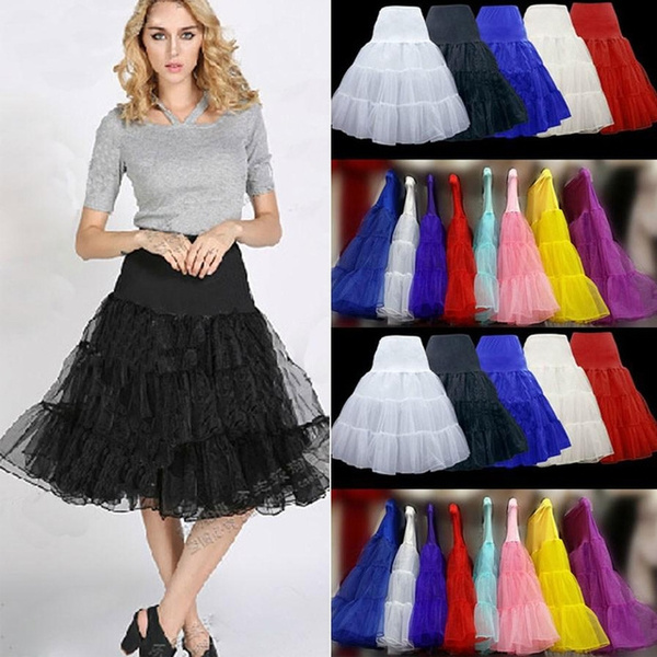 Colored Petticoats for Wedding Long Dresses