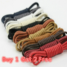 Fashion Casual Leather Shoelaces High Quality Waxed Round Shoe Laces Shoestring Martin Boots Sport Shoes Cord Ropes