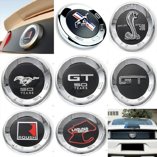 2015-2022 GT Rear Emblem OEM Badge for Ford Mustang (Gloss Black) :  Amazon.ae